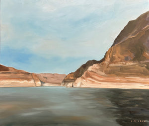 "Navajo Canyon: Lake Powell" 12" x 14" oil