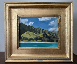 "Na Pali Coast" 8' x 10" oil on panel (framed)