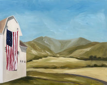 Load image into Gallery viewer, "Americana Skies at McPolin Barn" 11" x 14" oil
