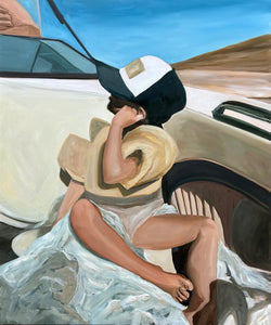 "Boat baby" 20" x 24" oil painting