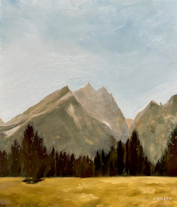 "Summer in Tetons" 9" x 12" oil
