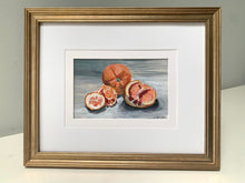 Load image into Gallery viewer, &quot;Cora Cora Orange 3&quot;  Framed 4&quot; x 6&quot; Acrylic on Paper.
