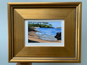"Wailea Beach 2" Acrylic on Paper 4" x 6"