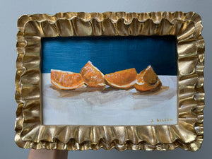 "Four little slices" 4" x 6" Acrylic on paper