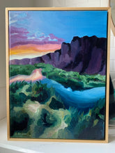 Load image into Gallery viewer, 12&quot; x 16&quot; &quot;Canyon Sunset&quot; oil painting on canvas
